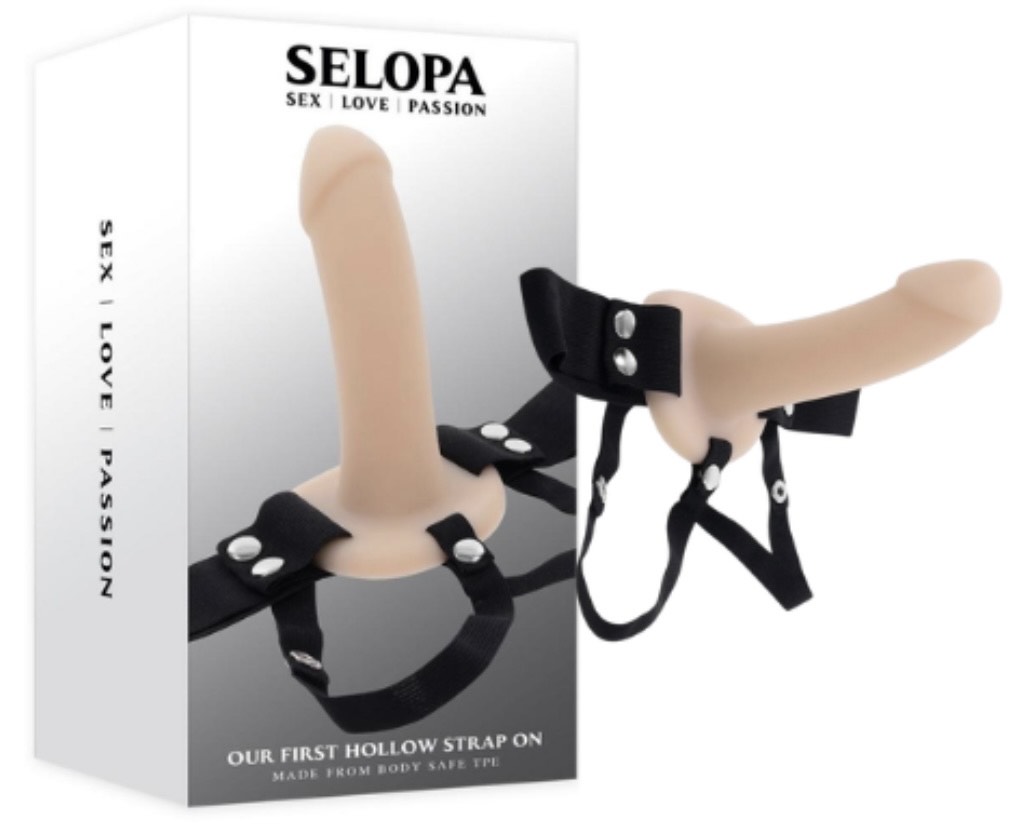 Cod. 390 Arnés con Dildo(2 tonos)